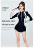 Women's Long Sleeve Conservative Sport Swimsuit - 2022 Style, Sun Protection, Ideal for Hot Springs