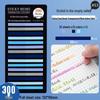 Colorful Extra-Fine Transparent Index Tabs - Fluorescent Multi-Color Sticky Notes for Students