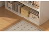 Adjustable Corner Computer Desk with Integrated Bookcase for Home Office or Bedroom Vanity