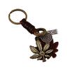 Vintage Key Ring Wing Butterfly Leaf Pendant Men Keychain Xmas Gift