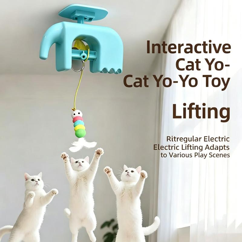 Rechargeable Interactive Automatic Electric Flying Bird Cat Toy Hanging Door Elastic Rope For Pet Stress Relief Pet Toys