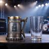 Metallica 3D Relief Kaffeetasse, Zahnradförmiger Sockel & Elektrische Gitarre Griff, Premium Harz & Stahlkrug für Metalheads