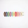Round Glossy Matte Color Hairpins Snap Clips 10-Piece Set