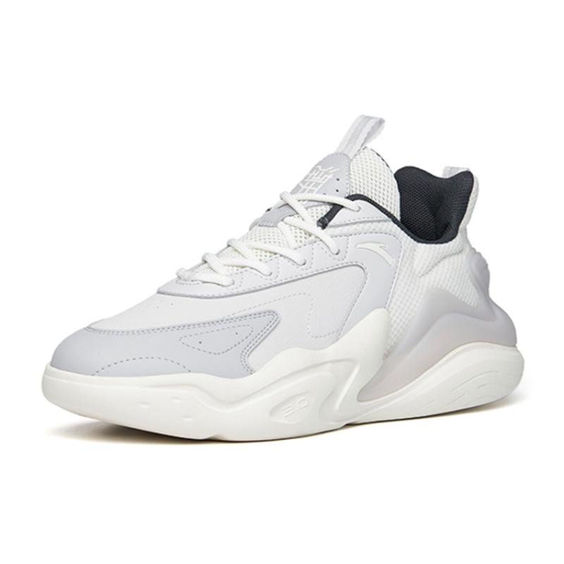 Anta Chao Worship 3.0 Low Top Sports Casual Shoes Men's Gray White Sneakers 112238840-7