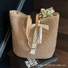 Large Capacity Bag Women's Bag 2025 New Versatile One-shoulder Seaside Vacation Beach Bag Woven Straw Tote Bag