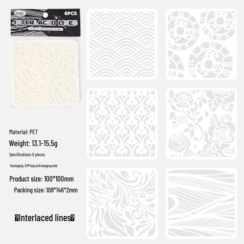 

Шаблон для рисования домашних животных Yuezhen Textured Hollow Interlaced lines