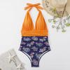 Skinny Swimsuit Women's One-piece Sexy Gradual Change Neck Backless Swimsuit Women