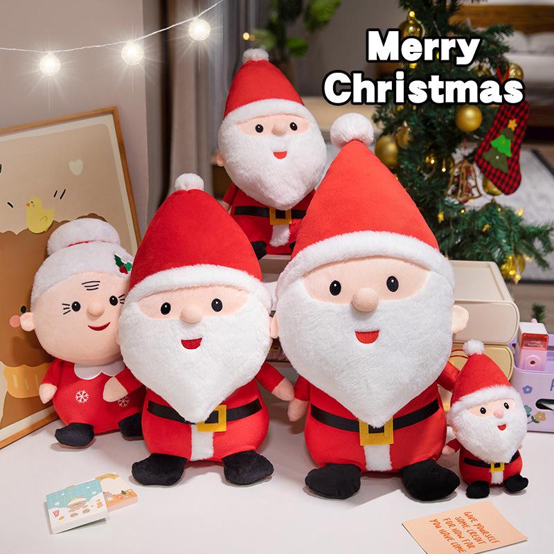 Plyšová bábika Santa Claus a sobovia Vianočná dekorácia Darček