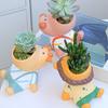 Mehrzweck-Silikonform Sukkulenten-Pflanzgefäßformen Cartoon-Tierform Weiche, leicht entformbare Formen Silikontextur