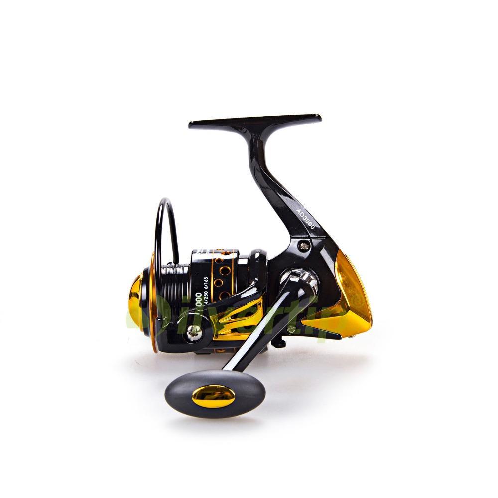 12+1 вв металлическая рыболовная катушка с ручкой 2000 3000 4000 черная ...