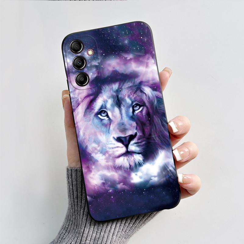 For Samsung A14 Case Galaxy A14 5G Cover SM-A145F A145M SM-A146B Luxury Fashion Black Silicone Phone Case Shockproof Back Cover