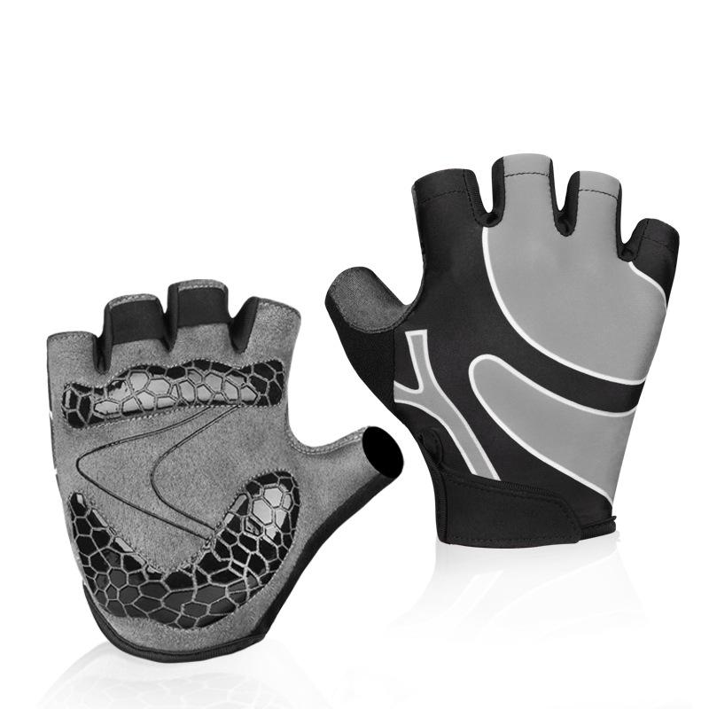 Sports Outdoor Cycling Gloves Half Finger Fitness Mountain Biking Gloves Summer Outdoor Equipment Breathable Shock Absorption