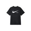 Alphabet Logo Printing Round Neck Pullover Short Sleeve Black Men's DX6309-010