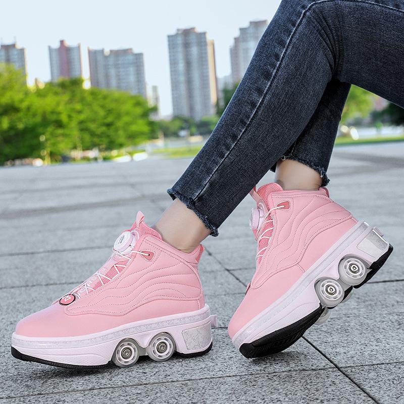 Çocuk Tekerlekli Spor Ayakkabıları  Roller Spor Ayakkabıları Deforme Olan Ayakkabılar Paten Ayakkabıları