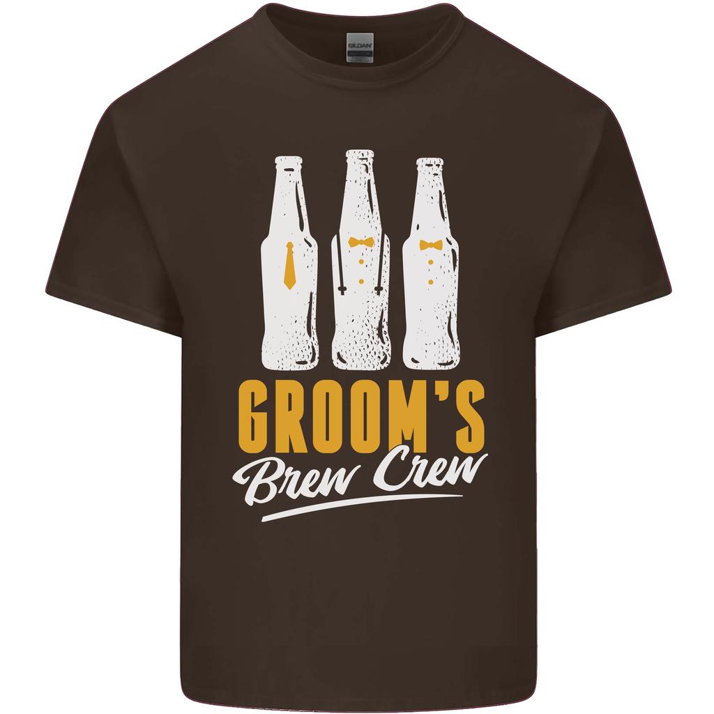 Grooms Brew Crew Beer Unisexs Light Cotton TShirt