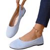 Women’s Plus Size Round Toe Slip On Casual Flats Comfortable Soft Sole Loafers for Everyday Wear Office Walking