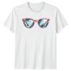 Pink Sunglasses Watercolor Fashion Style Graphic Tee Mens Womens Top
