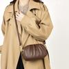 Women's Pleated Crossbody Bag Three Layer Zipper Large Capacity Able Versatile Casual Premium Top Shoulder Bag