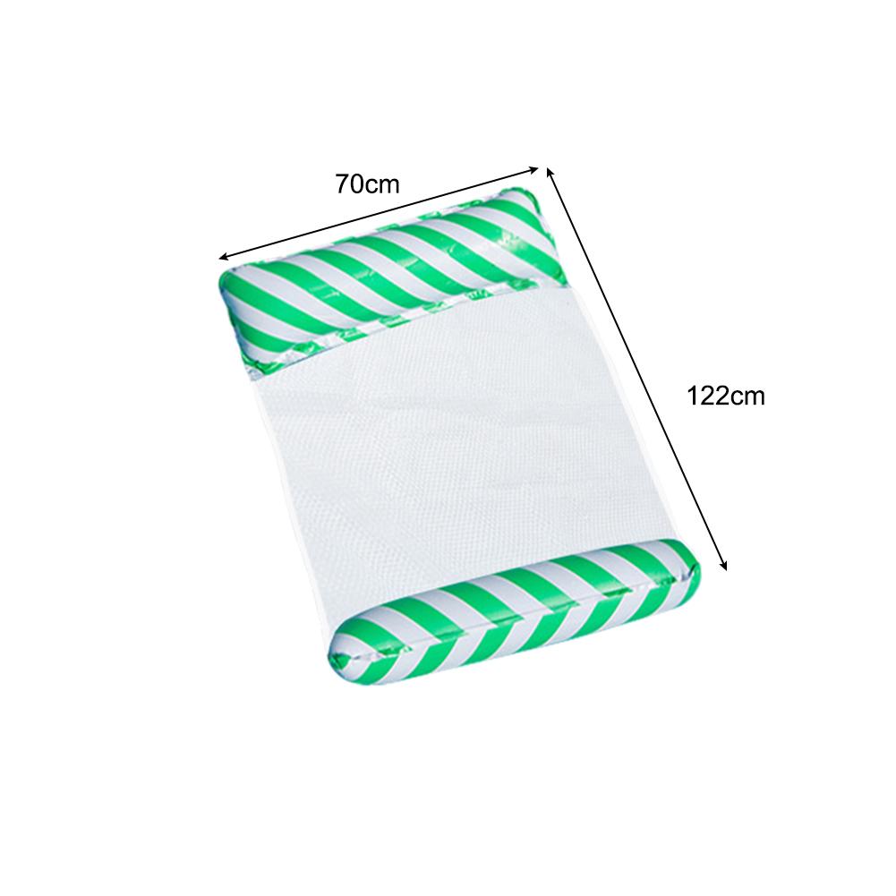 Foldable Floating Water Hammock Float Lounger Inflatable Pool Mat Floating Recliner Bed Swimming Air Mattress Pool Accessories