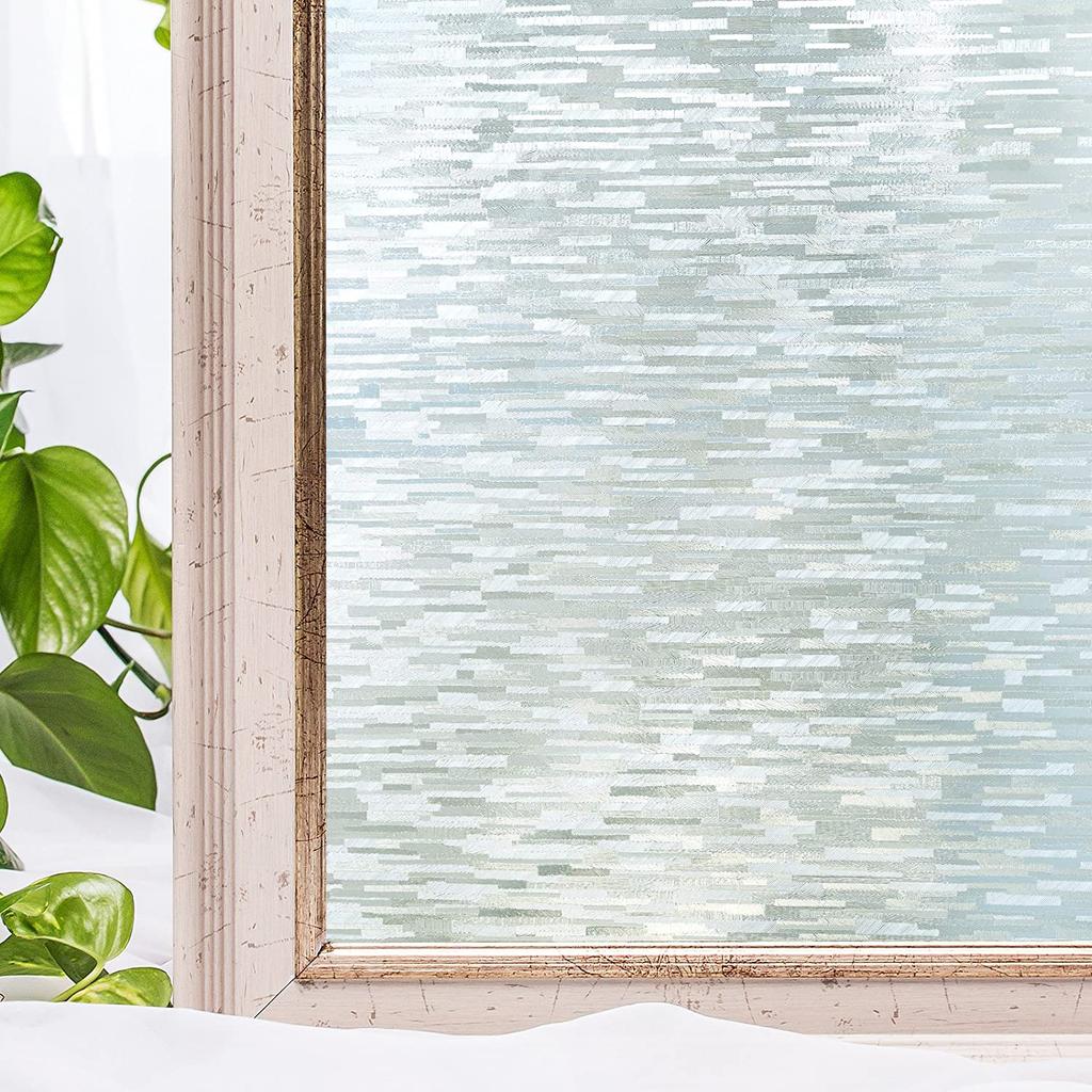 3D Półprzezroczysta Tęczowa Folia Prywatnościowa na Okno Witrażowa Folia Samoprzylepna Statyczna Folia do Kontroli Ciepła Naklejki na Okno do Domu