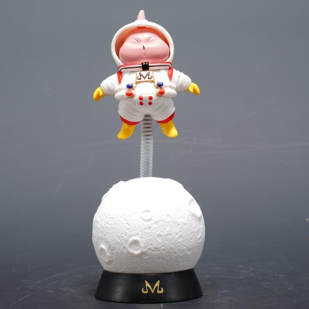 

18cm Anime Dragon Ball Z Super Saiyan Moon Majin Buu Space Suit Figure Model Toy PVC Collection Room Night light Decoration Gift