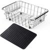 Stainless Steel Dish Drying Rack Expandable Fruit  Vegetable Drain Rack Over Sink Dish Drainer Rack In Sink