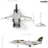 NUOTIE 1/100 F-14 Tomcat Metal Fighter Model - Finished Product - US Navy VF-84 Jolly Rogers Fighter Diecast Metal Airplane Military Display Model