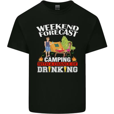 Camping Weekend Forecast Funny Alcohol Beer Unisexs Light Cotton TShirt
