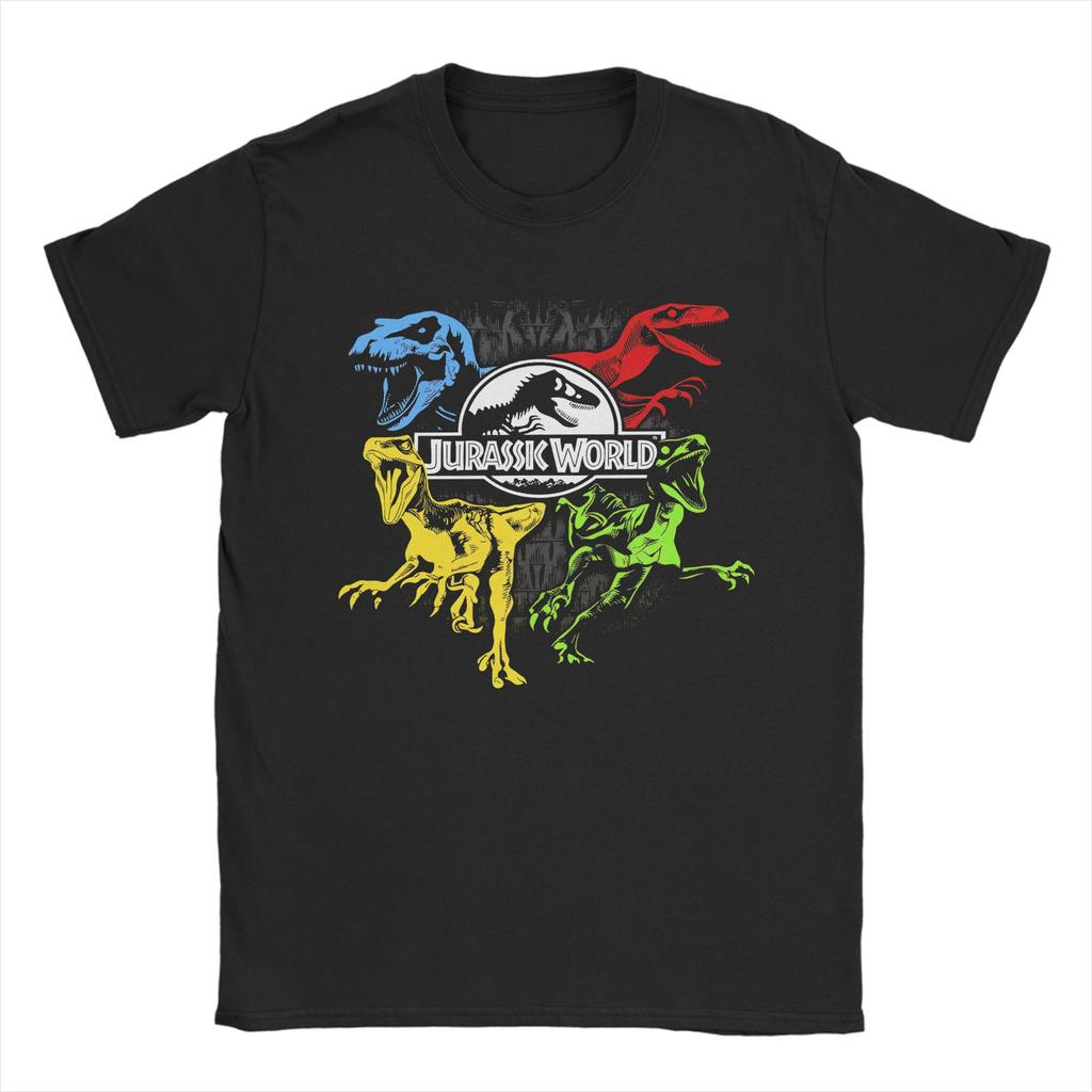 Men T-Shirt Jurassics World Novelty Cotton Tees Short Sleeve  T Shirts Round Neck Clothing Graphic Printed