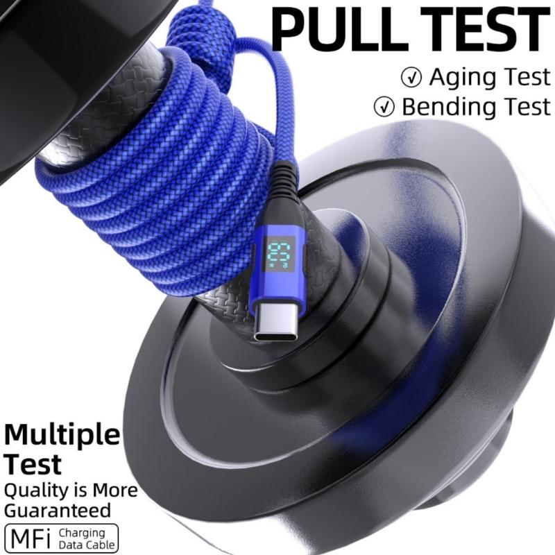 USB C to USB C Cable 100W Fast Charging Cord Long USB C Cable Speed  Data Cable Easy to Carry for Smartphones 