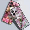 For Xiaomi Redmi Note 14 4G Case Luxury Painted Cover Black Silicone Phone Case For Redmi Note 14 Fundas note14 4G Soft Bumper