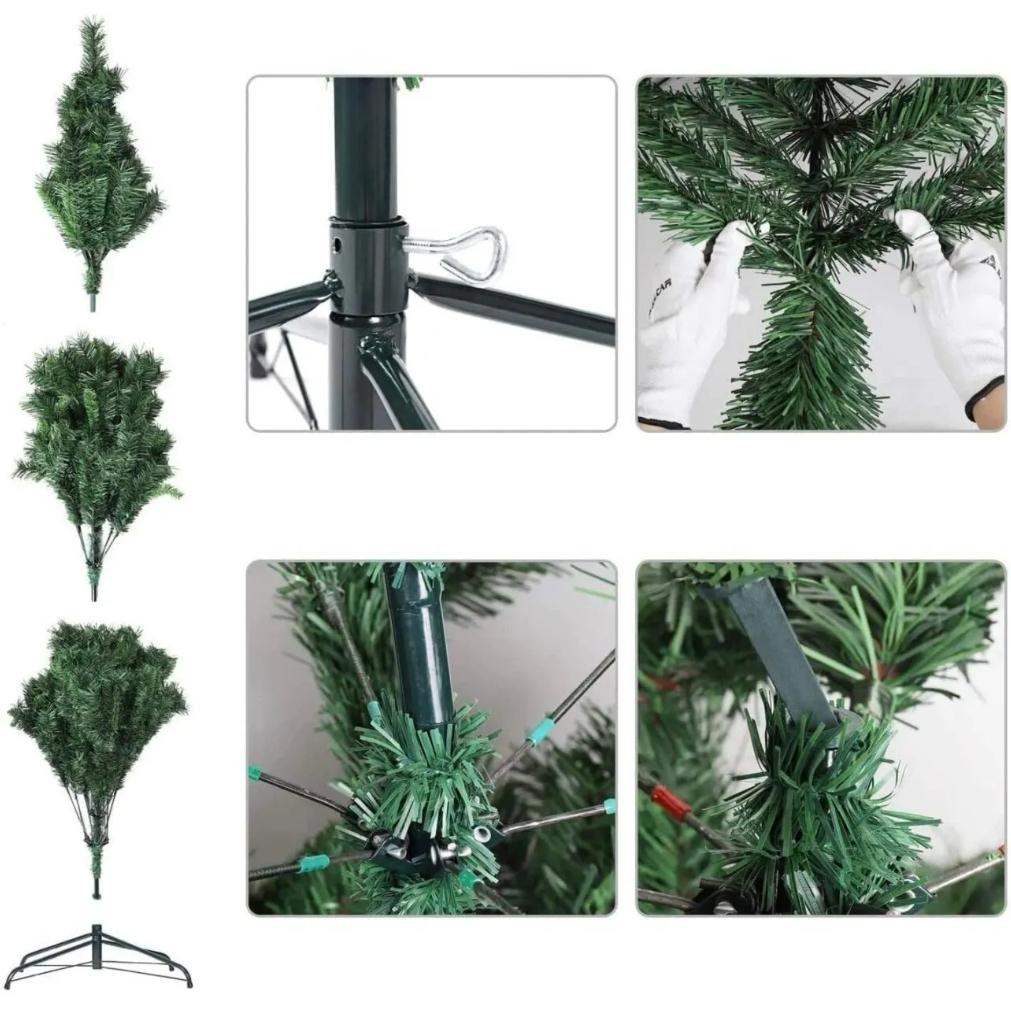 Künstlicher Weihnachtsbaum. Wirtschaftlicher künstlicher Weihnachtsbaum, PVC-Blattbaum, grüner Weihnachtsbaum, Einkaufszentrum, Restaurant
