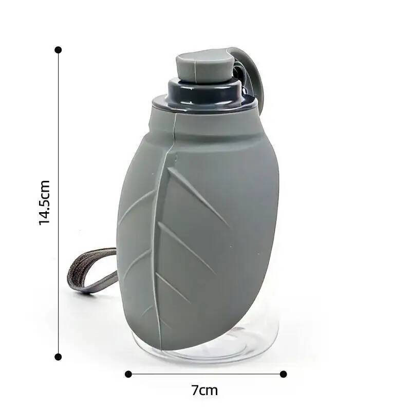 Mini Collapsible Silicone Pet Water Bottle Portable Foldable Bowl Outdoor Travel Leak-Proof Drinking Cup for Dogs Cats Hiking