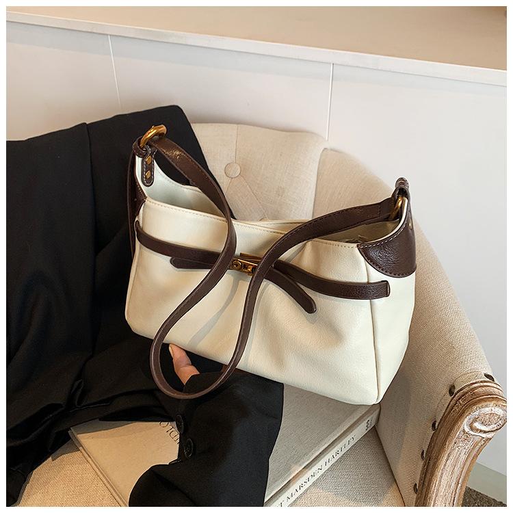 

Premium retro tote bag women s 2025 autumn new trendy large-capacity fashion shoulder bag commuter armpit bag 31*9*19