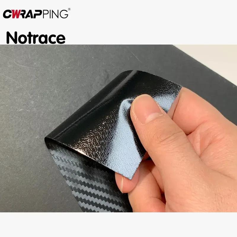 3D Car Stickers Carbon Fiber Film Self-Adhesive Vinyl Wrap Black Protective Film Automobile Decal for Motorcycle Car Accessories
