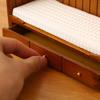 Miniatur-Einzelbett für Puppen 0,05 Puppenhausmöbel Retro Holz