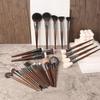 Professional Animal Hair Makeup Brush Set Complete Soft Bristles for Eyeshadow Lip Foundation Beginner Use
