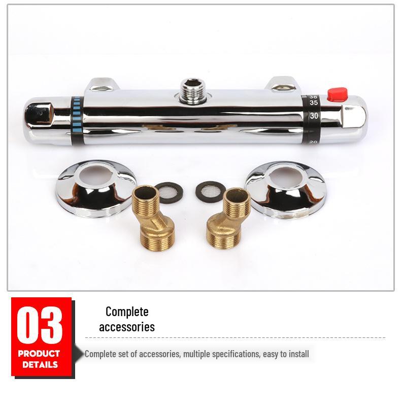 All-Copper Concealed Thermostatic Shower Mixer Valve for Solar Water Heater