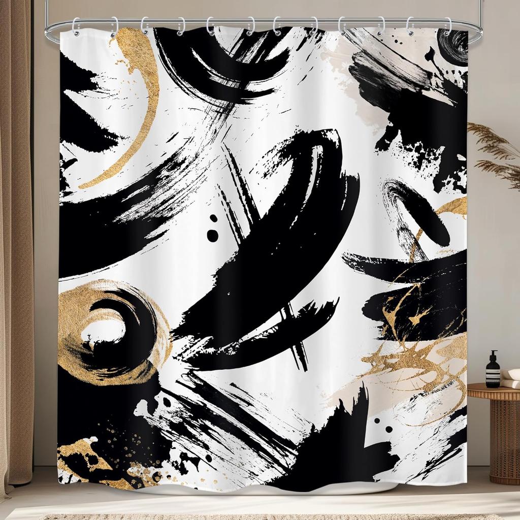 Blue Sky Backdrop Cloud Shower Curtain Nature Landscape Scenery Waterproof Fabric Polyester Bathroom Bathtub Decoration