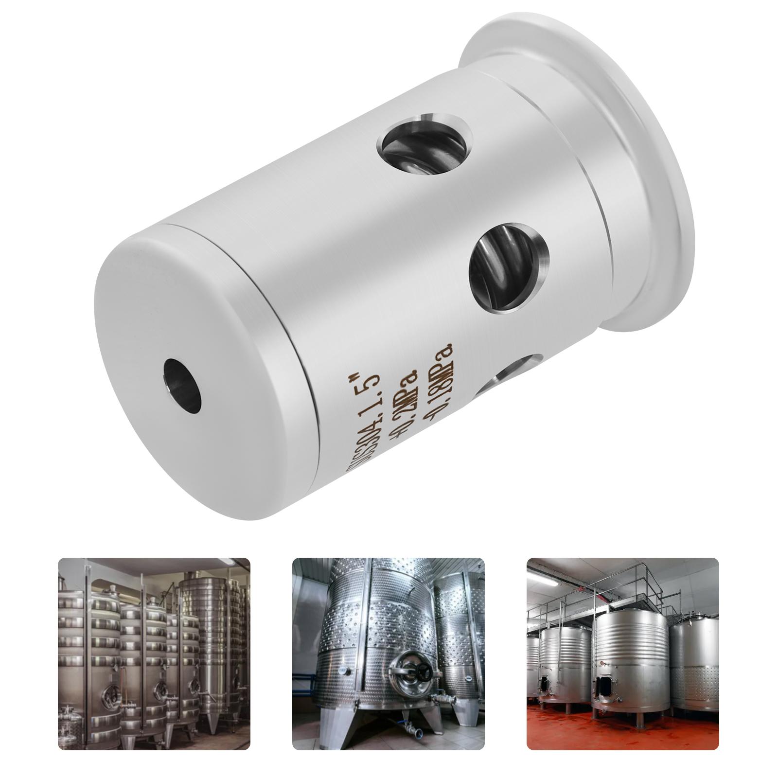 

304 Stainless Steel Quick-installing Safety Valve,Silver 1.5 Safety Valve for Industries United States