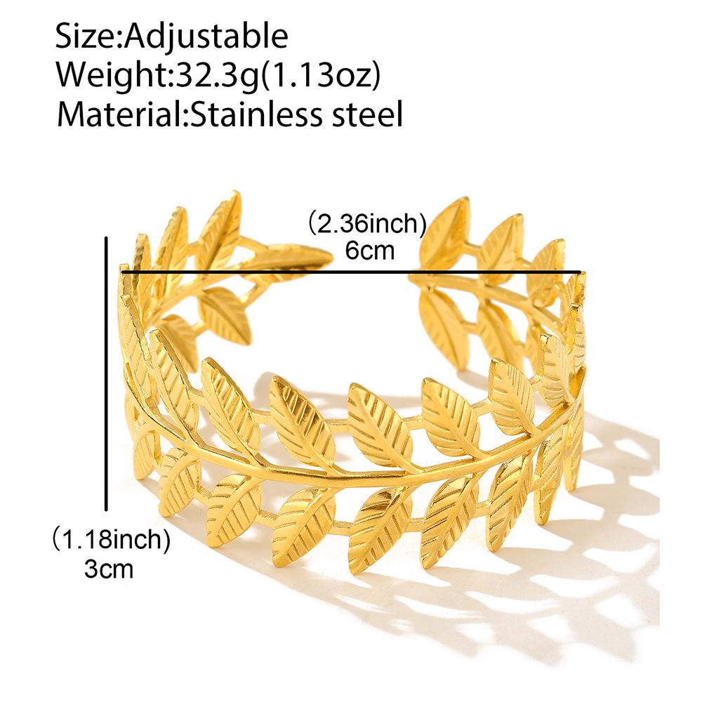 Römische Braut Blatt Armband Armreif - Weihnachtsaufführung Armband Schmuck