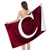 Home bath towels for the body towels bathroom letters and flower quick drying microfiber beach towel man and women large sports