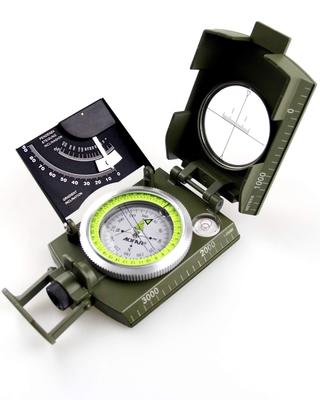 AOFAR AF-4074 Compass with Inclinometer, High-Precision Military-Grade Portable Compass, Ideal for Geological Activities, Boy Scouts, Mountaineering,