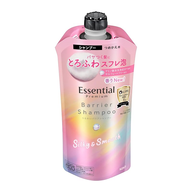 Essential Premium Moisture Barrier Shampoo Шелковистый и гладкий, сменная упаковка 340 мл