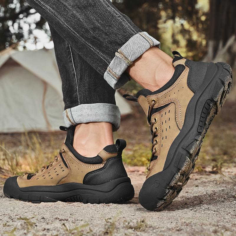 Non Slip Treking Footwear Man Outdoor Sneakers All-match Walking Trainers Travel Climbing Shoes Vintage Style Men Hiking Shoes