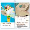 Wooden Tabletop Paper Roll Dispenser with Paper Roll&Pencil Cups Craft Paper Roll Holder Paper Roll Easel for Kids Desktop Easel