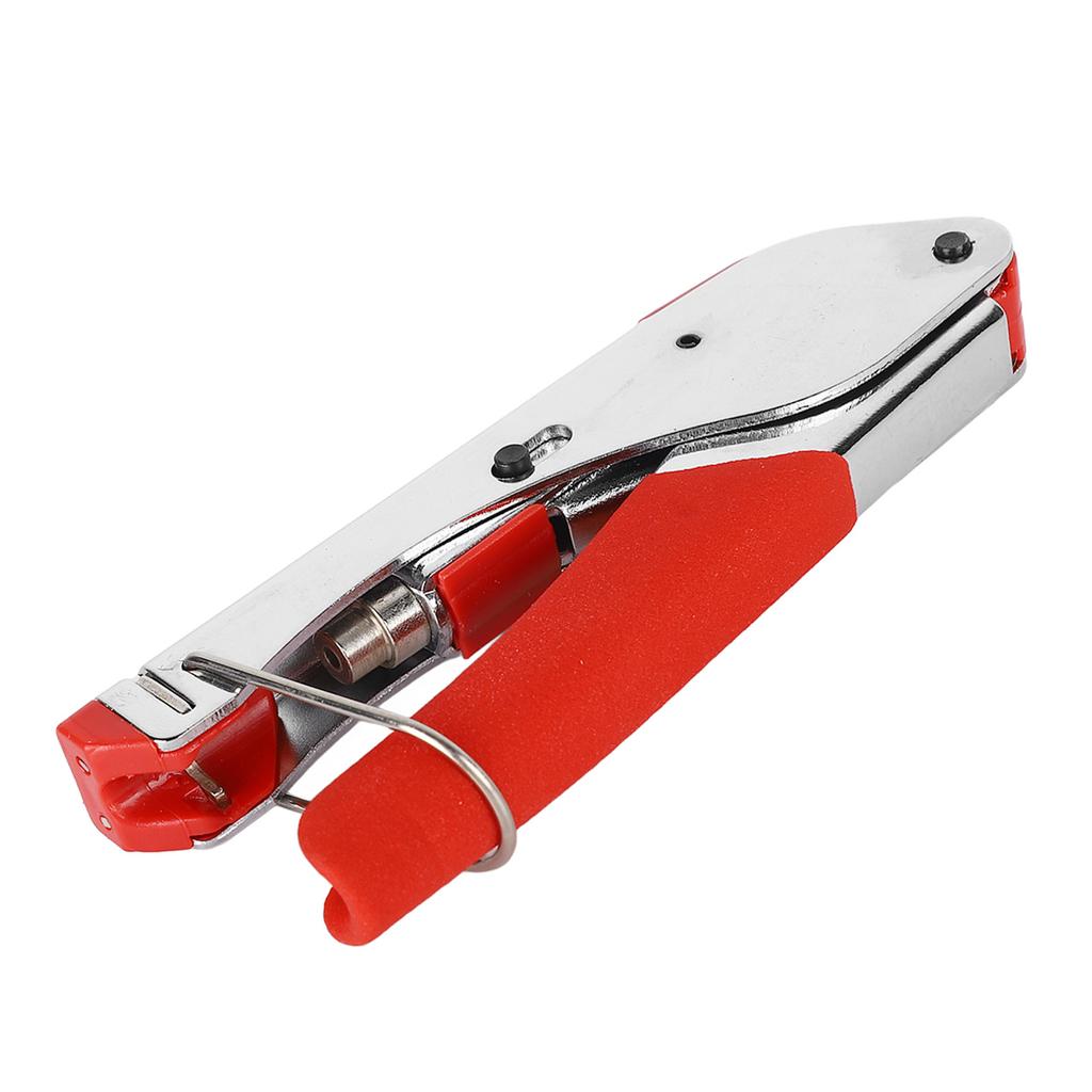 Coaxial Cable Crimping Tool Kit Tool Steel Cable Crimper and Stripper with 10 Pcs F Compression