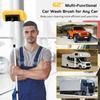 Long Handle Car Wash Brush Extending Auto Dust Cleaner Anti-Slip Soft Car Wash Brush For Blind Dusting Ceiling Fan RV Window