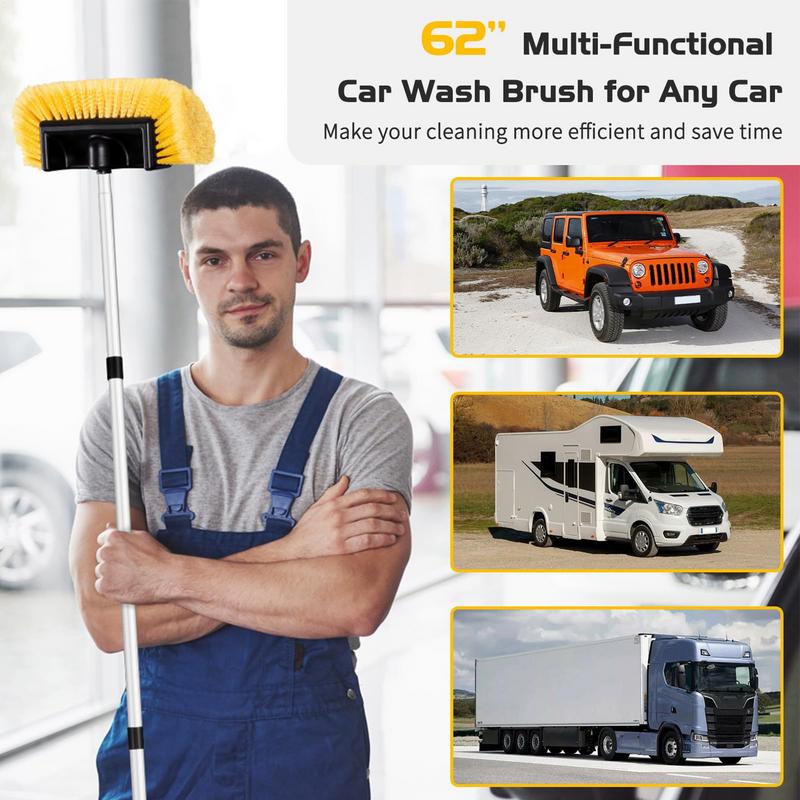 

Long Handle Car Wash Brush Extending Auto Dust Cleaner Anti-Slip Soft Car Wash Brush For Blind Dusting Ceiling Fan RV Window CHINA