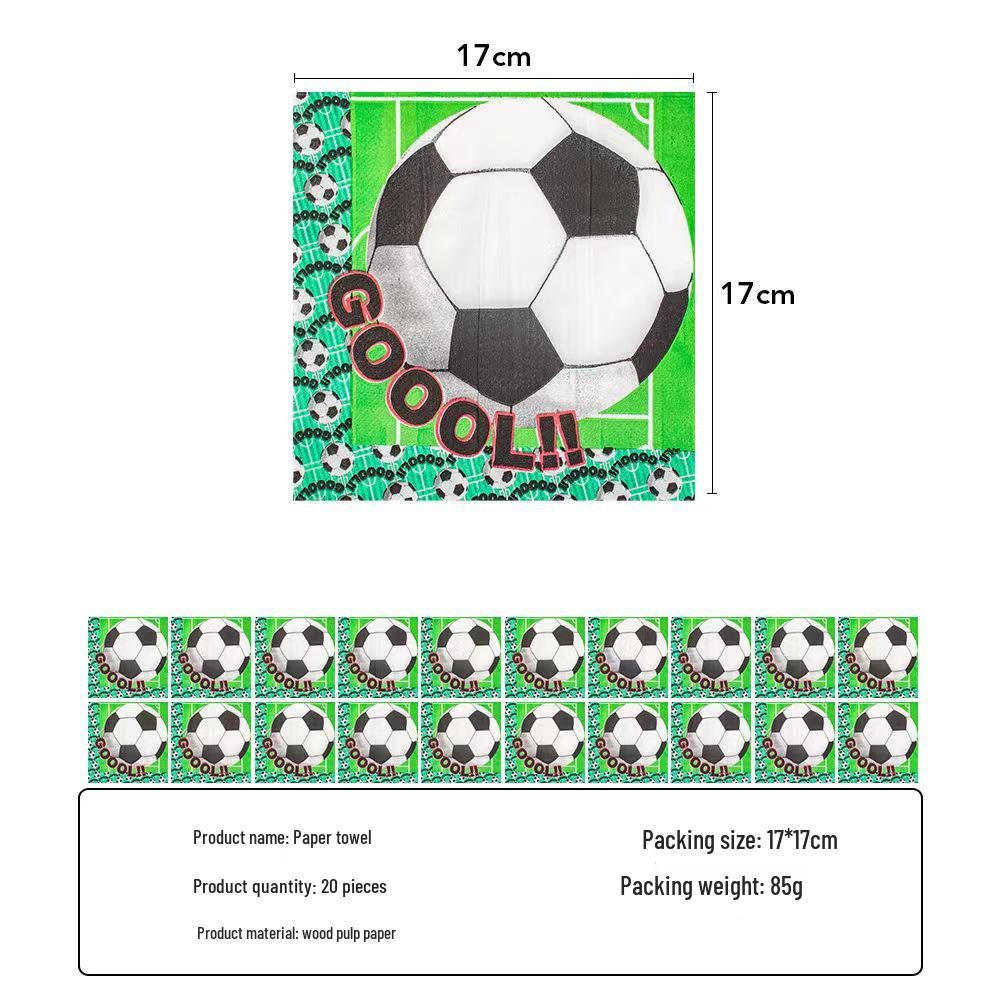 Football Birthday Party Decor Set: Plates, Cups, Tablecloth, Cutlery, Backdrop, Banner & Balloons.